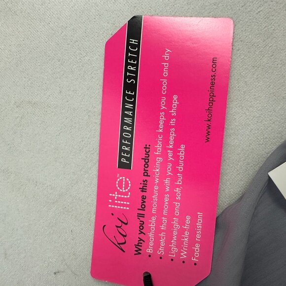 Koi Lite Spirit Platinum Grey Slim Fit Mechanical Stretch Scrub Pants Size XL - Picture 7 of 8